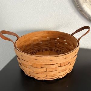 LONGABERGER Vintage 10” Bread Basket with New Terracotta Warming Stone!